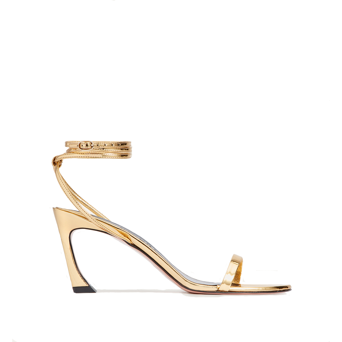 Amunet Metallic Leather Sandal – SCHUTZ